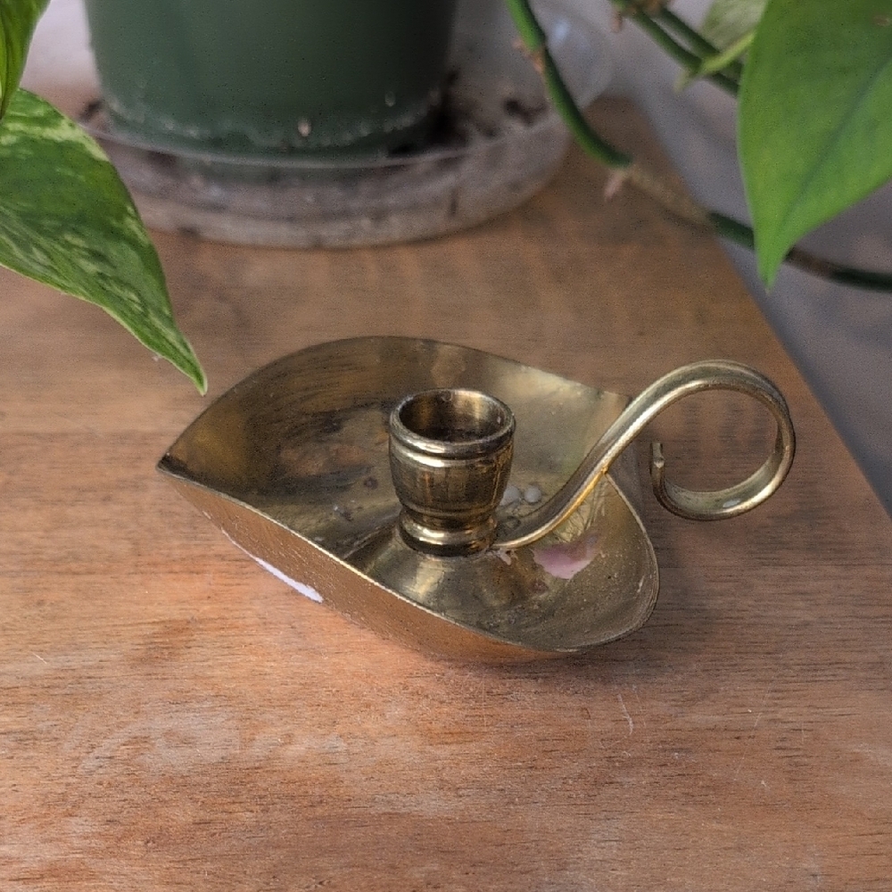 Elegant Gold Candle Holder